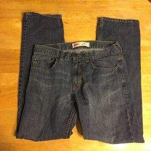 Kids Levis 505 Regular Denim Jeans Size 16 Regular